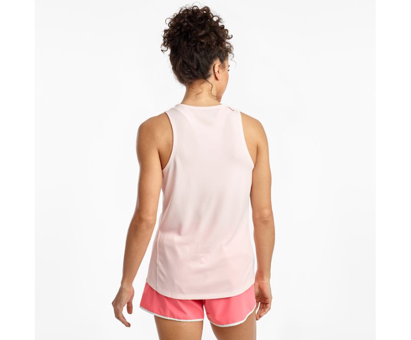 Women's Saucony Stopwatch Singlet Tanks Pink | Singapore 328HAPK